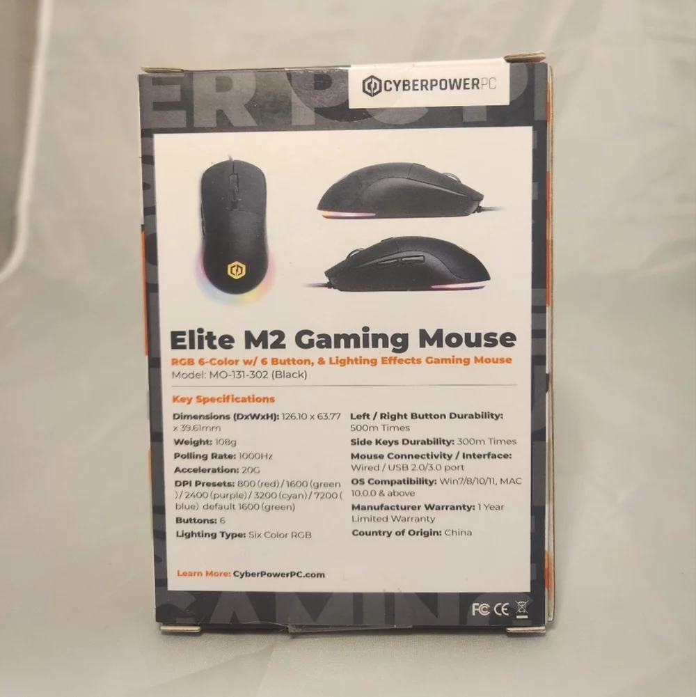Cyberpower Elite M2 Gaming Mouse